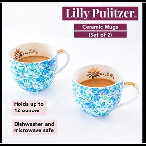 Lilly Pulitzer Ceramic Mugs FabFitFun 12oz NIB